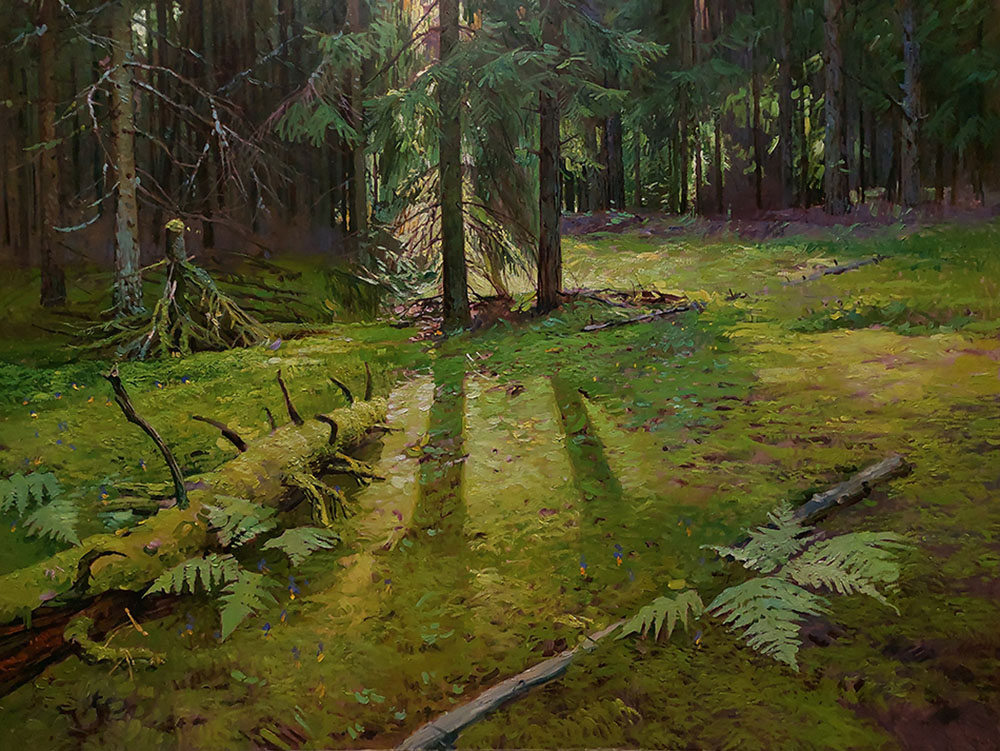 Sun in the forest, Sergey Ulyanovsky