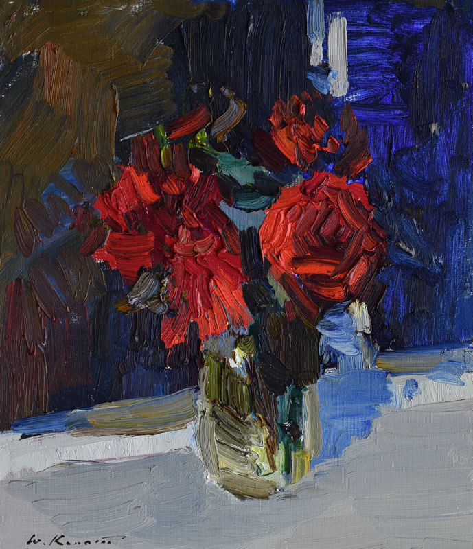 Red roses, Yuri Konstantinov