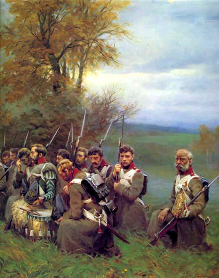 A service before the battle. Detail, Dmitry Slepushkin