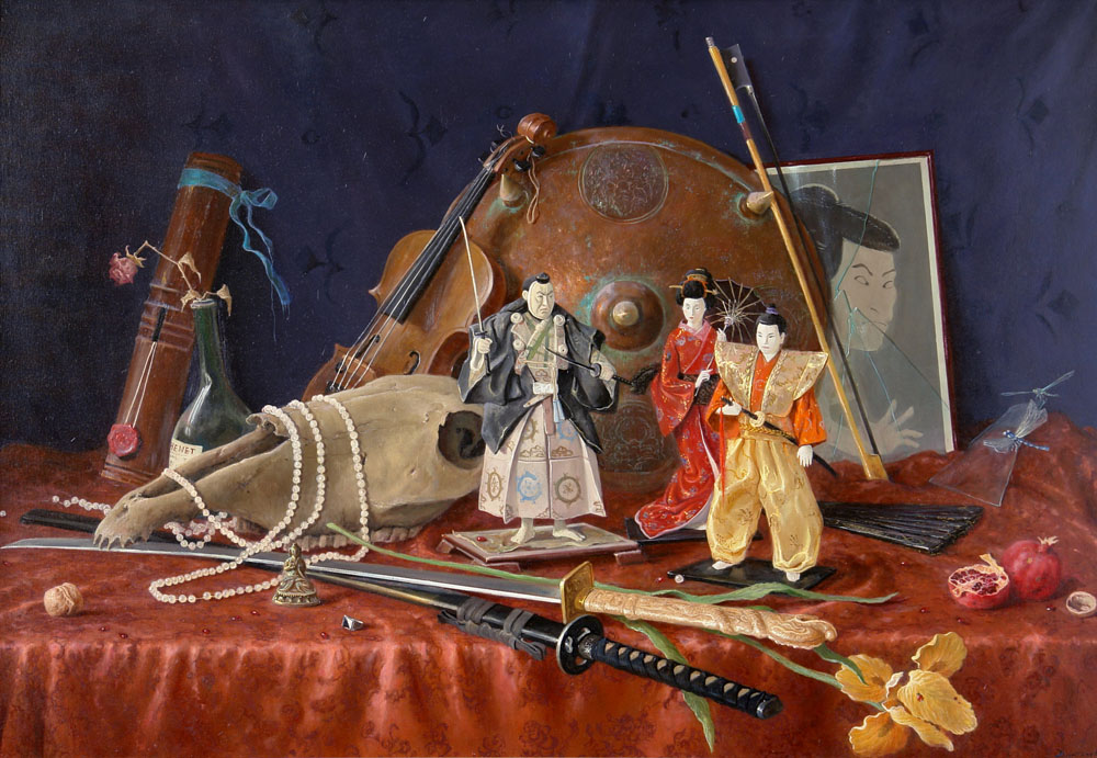 Dolls (to order), George Dmitriev- picture, East, Japanese dolls, antique weapons, violin