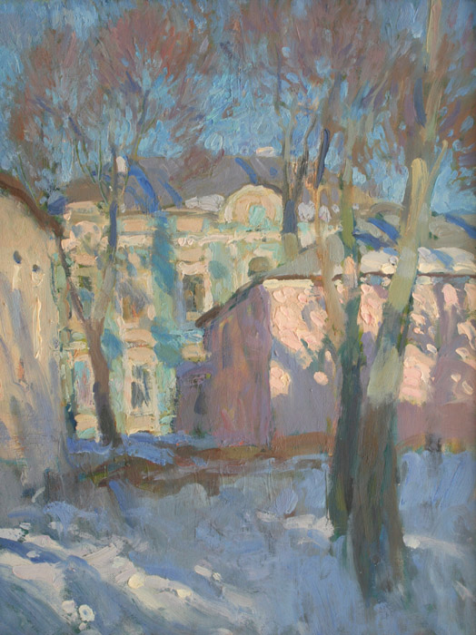 Winter poplars, Igor Larionov
