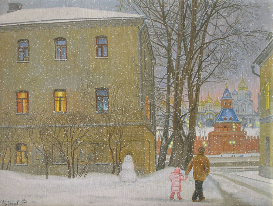 Winter. Sofiiskaya Embankment, Philipp Kubarev