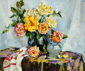 Still-life with roses