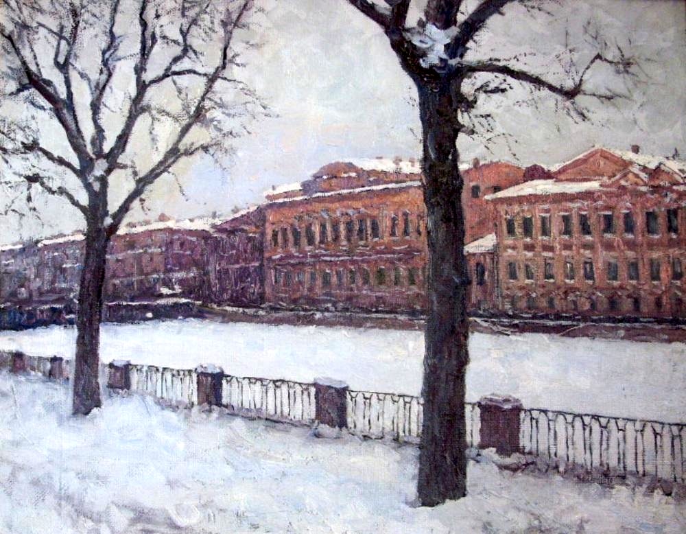 Winter in St. Petersburg. The River Fontanka, Nikolay Stryuchkov