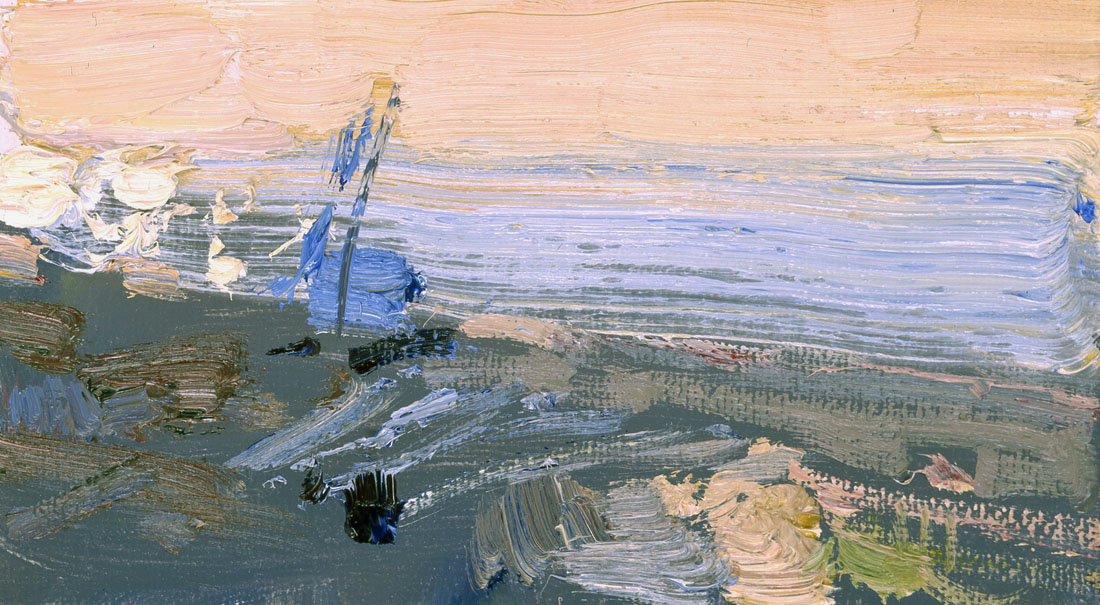 Вечерний бриз, Бато Дугаржапов- картины современных импрессионистов, морской пейзаж