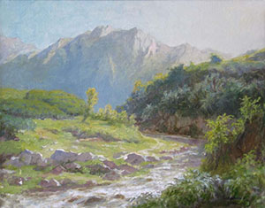 Small river in mountains