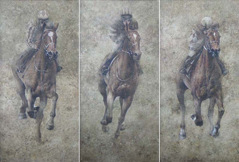 Scandinavian series. “Gallop # 2” (three works), Andrey Sitsko