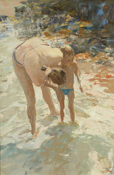Смывание песка, Петр Безруков