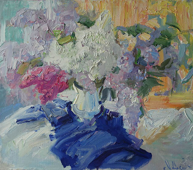 Lilac bouquet, Maria Sherbinina