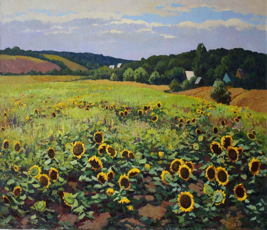 Sunflowers, Victor Dovbenko