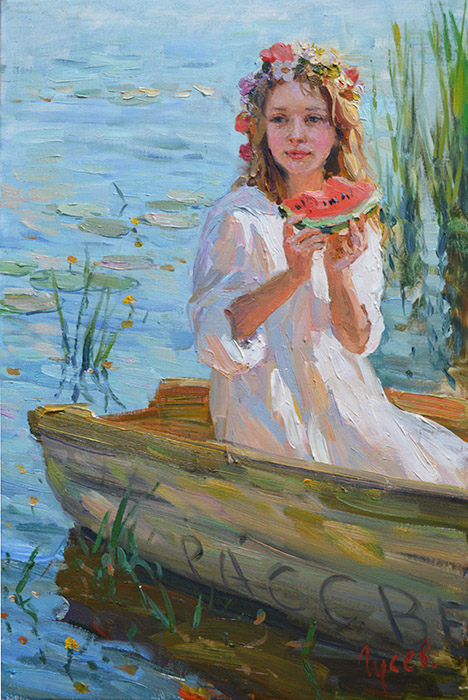 On the river, Vladimir Gusev