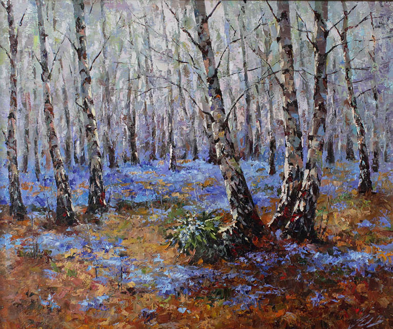 Первые цветы, Наталья Кахтюрина- Весна, лес, подснежники