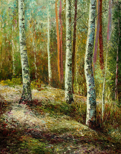 Birches, birches, Vladimir Volosov