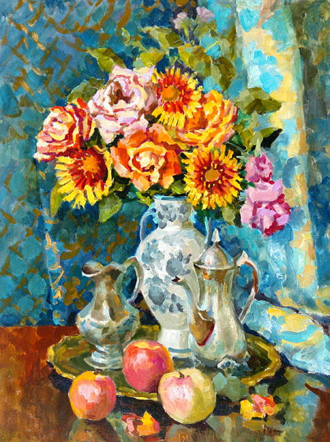 Flowers and fruit, Valeri Izumrudov