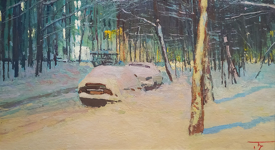 Winter evening, Peter Bezrukov