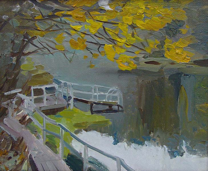 Autumn pond, Svetlana Demina