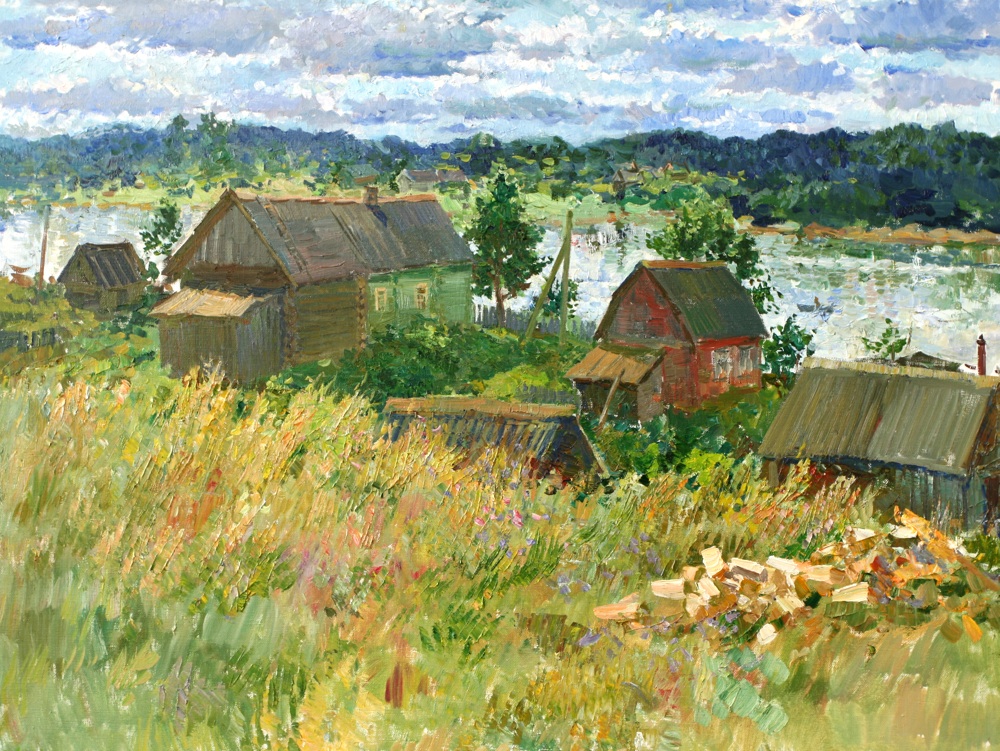 At the river Svir, Lyudmila Balandina