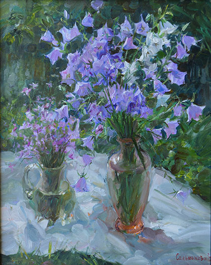 Still life with bells flowers, Elena Salnikova