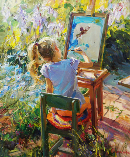 Little painter, Elena Salnikova