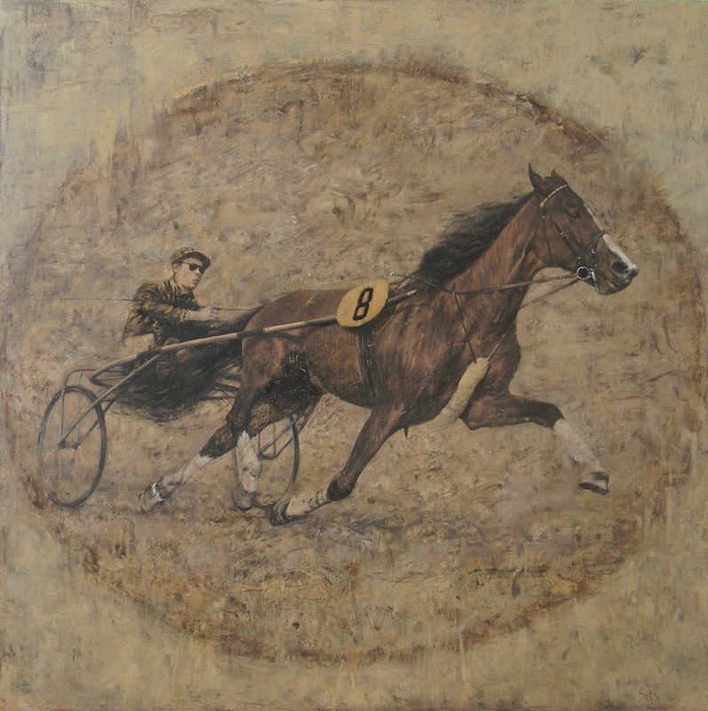"Norwegian history", "Scandinavian series", Andrey Sitsko- painting, racetrack, horse racing, competition, running