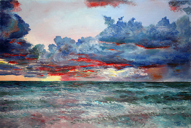 Evening on the Ocean, Vladimir Volosov
