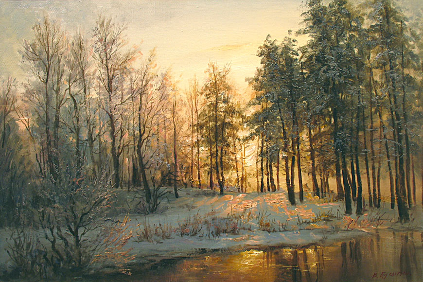 Dawn in winter, Valery Busygin