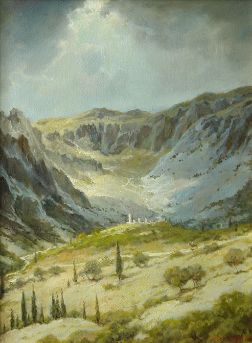 View of the road to Delphi, George Dmitriev