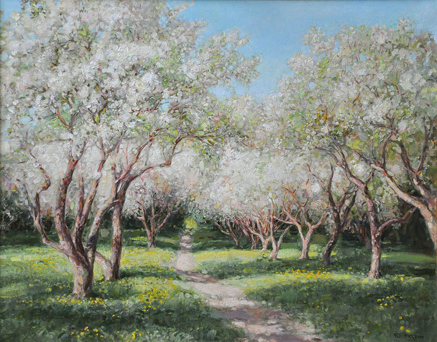 Apple orchard, Yuri Kudrin