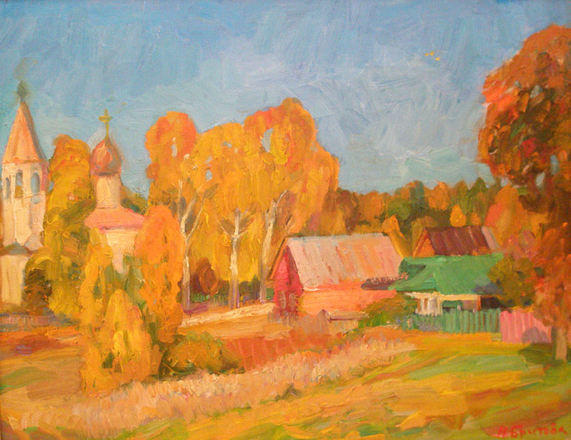 Осень в деревне Любец, Наталья Бритова