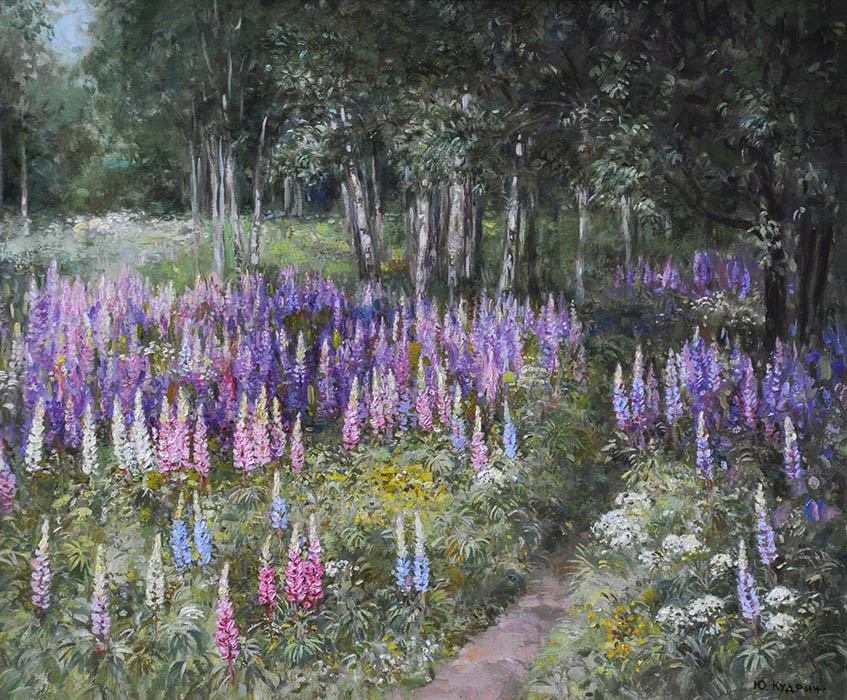 Lupins are in blossom, Yuri Kudrin