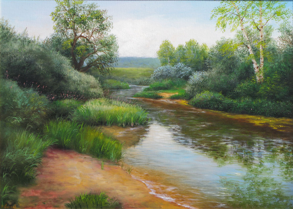 Small river Kolochi, Nikolay Sysoev