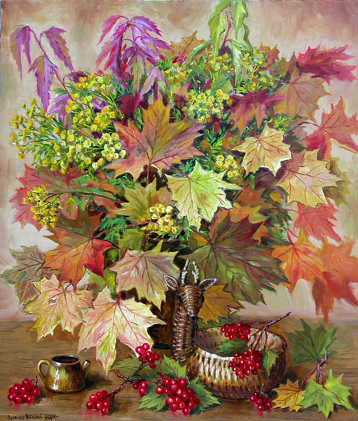 Autumn leaves and pizma, Arcady Zrazhevsky
