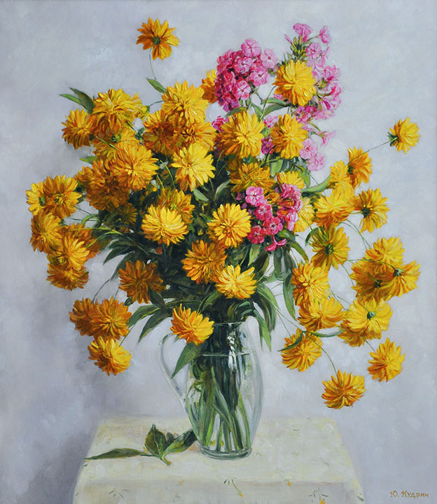 The bouquet with golden balls, Yuri Kudrin