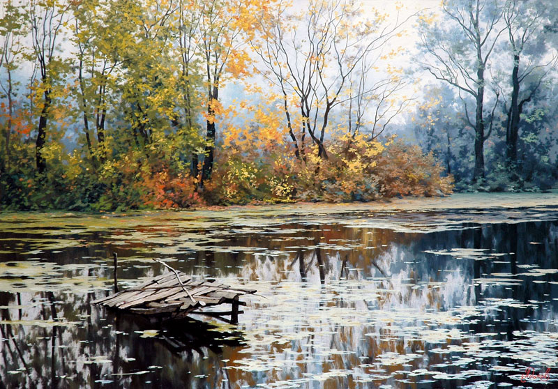 Pond. Autumn, Alexey Adamov