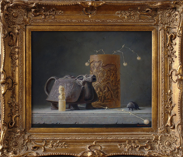 Still life with stone print, Old China series, George Dmitriev