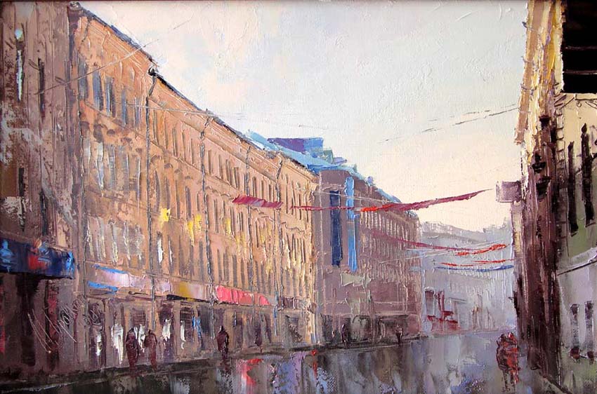 A series the Moscow streets. "Myasnickaya", Mikhail Brovkin