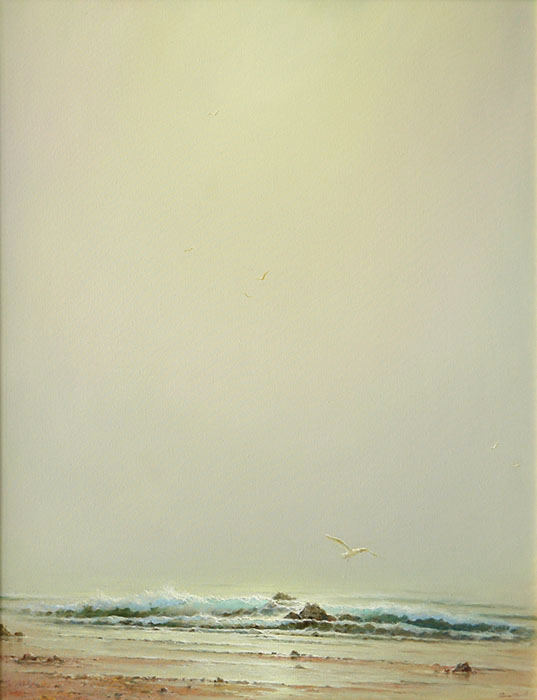 Fog and seagulls, George Dmitriev