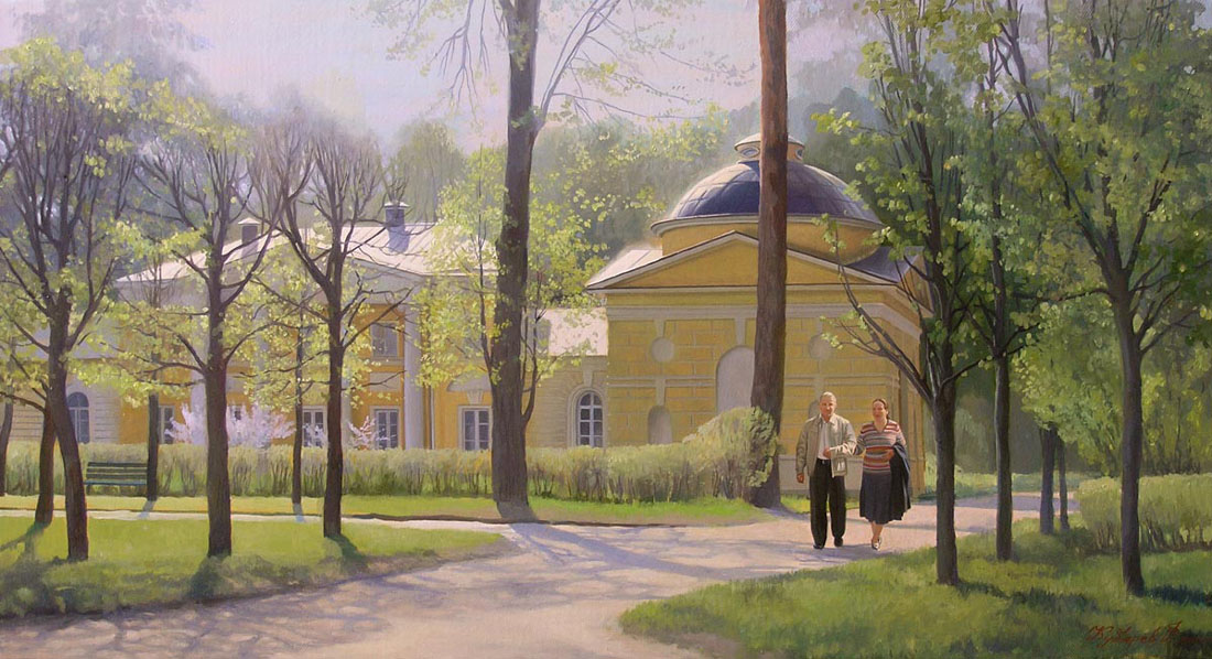 Walk in the manor "Arhangelskoe", Philipp Kubarev