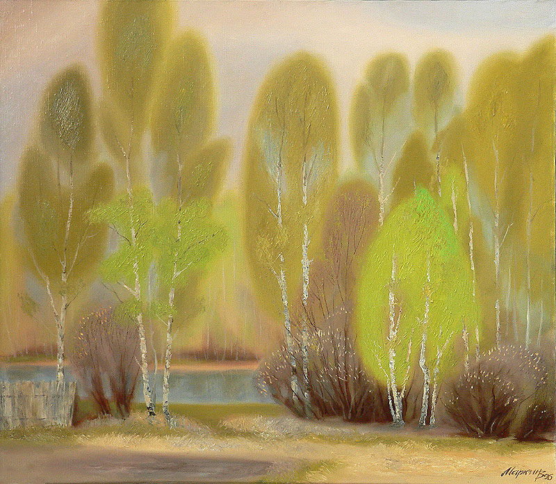 Willow in blossom, Victor Markin