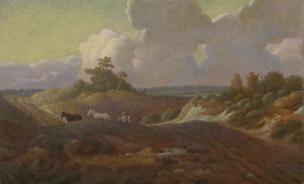 Landscape. (A free copy from the picture of Gainsborough), Alexsandr Mukhin-Cheboksarsky
