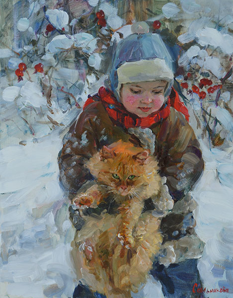 Red cat, Elena Salnikova