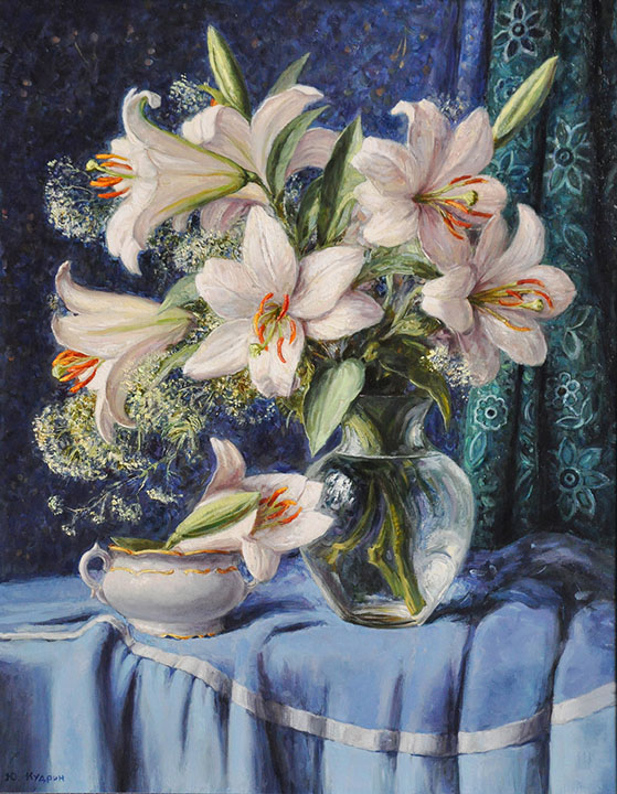 White lilies, Yuri Kudrin