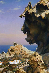 Spain. Cape Kreus. A triptych "Aggression". The central part