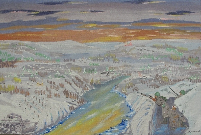 На реке Яхрома. Декабрь 1941, Олег Лопатухин