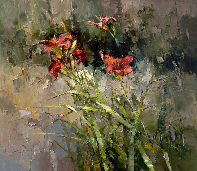 Red day-lily (to order), Alexi Zaitsev