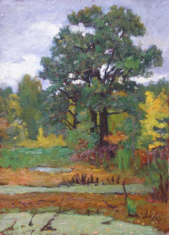 Autumn. Small oaks, Sergei Chaplygin
