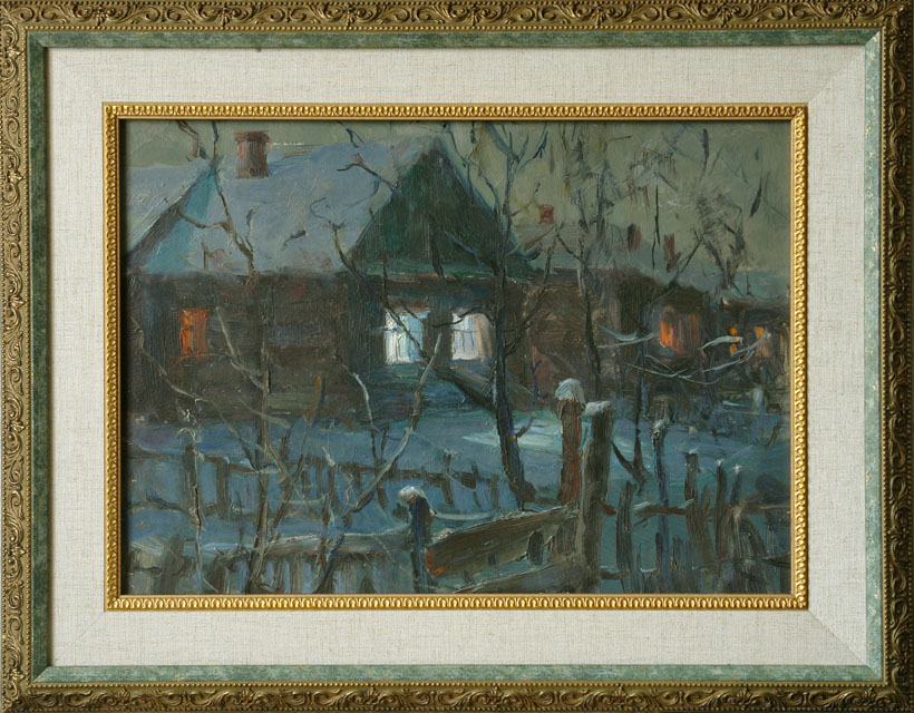 Winter evening, Vasili Kurakin
