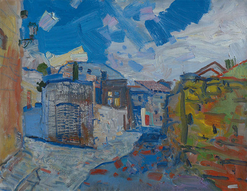 Ле Бо-де-Прованс, Бато Дугаржапов- Прованс, Франция, живопись современный импрессионизм картина