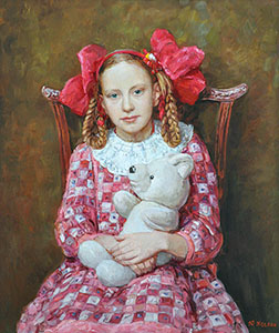 Girl with bows