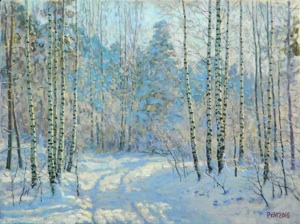 Frost. Birches